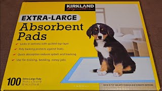 Costco Item Review Kirkland Signature Extra- Large Absorbent Pads Puppy Potty Training