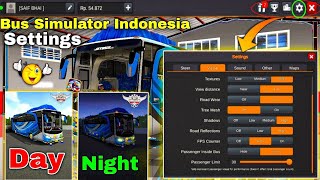 Bus Simulator Indonesia Setting Video Bussid Game Settings ? Day/Night 😴 screenshot 4