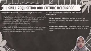 SELF REFLECTION VIDEO PRESENTATION DIGITAL WORKFORCE (UBM 599)
