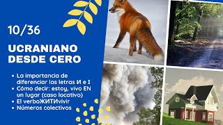 : 10/36 C'omo decir: estoy, vivo EN un lugar (caso locativo)- El verbo  vivir - N'umeros colectivos