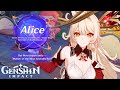 Alice's Dramatic First Appearance in Game (Genshin Impact Luna III Archon Quest)