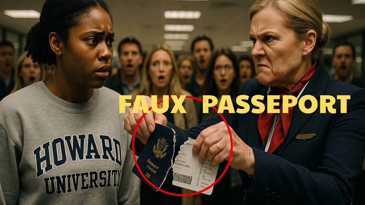 Un agent déchire le passeport d'une femme noire, sans savoir qu'elle est inspectrice DGAC incognito