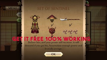 How to get sentinals set and all weapons and gems free without root or hack in shadow fight 2
