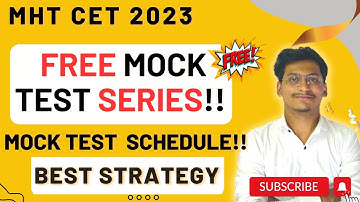 Free MHT CET Mock Test🤩|Mock Test Weekly Schedule|Vishwas Batch🔥 Free Mock Test Series|Sameer Shaikh