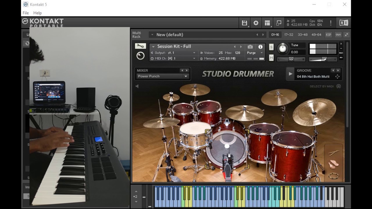 Use studio drummer in kontakt 6