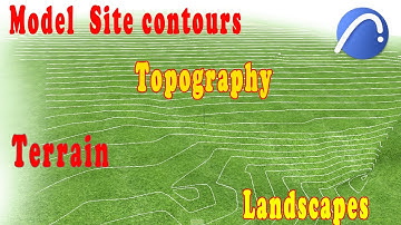How to model a terrain in archicad.