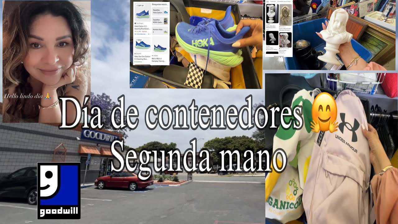 RECORRIDO POR GOODWILL HABÍA MUCHO QUE VER EN CONTENEDORES ✅