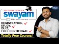 Swayam free online course with certificate registration  exam  swayam courses complete knowledge