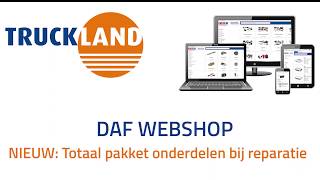 DAF Webshop - totaal pakket onderdelen in 1x selecteren voor een reparatie