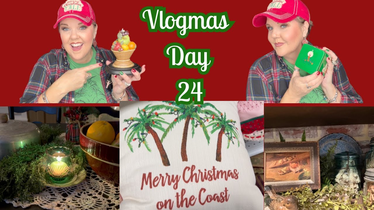 Vlogmas, 24-й день | Покупки в секонд-хенде, антиквариат, обзоры покупок, стилизация и перепродаж...