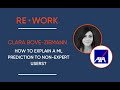 How To Explain a ML Prediction to Non-Expert Users? ML Researcher at AXA