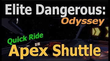 Riding the Apex Shuttle | Elite Dangerous: Odyssey