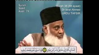 Surah 38 Ayat 72 Surah Sad Dr Israr Ahmed Urdu