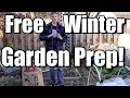 How I Prep Our Garden for Winter with Free Autumn Leaves & Wood Chips