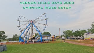 Vernon Hills Days 2023 Carnival Rides Setup