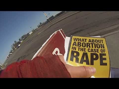 Witnessing To Students Outside Treknorth High School Bemidji,MN