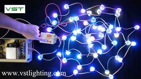 RGB Full Color LED Pixel String Controlled by IC WS2811 specs F20 F30 F45 F50 F100