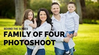 Family of Four Photo Session, Posing Ideas, BTS with Sacramento Photographer Svitlana Vronska