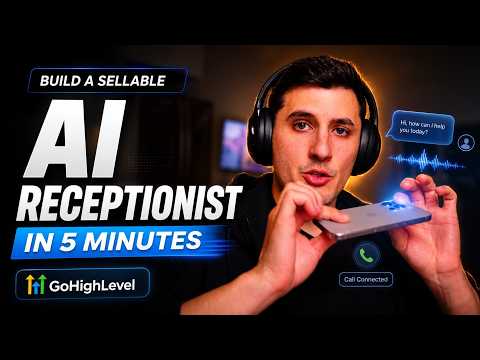 Build a Missed-Call AI Receptionist Inside GoHighLevel & Sell It thumbnail