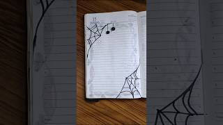 Spiderman border design idea💗 #viralshorts #diarydecorationideas #handwriting #diary #trendingshorts