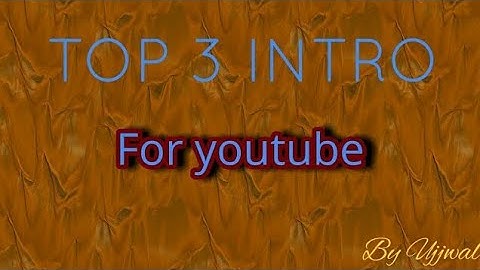 Best 3 Intro Template Blender Only Free Download 2018