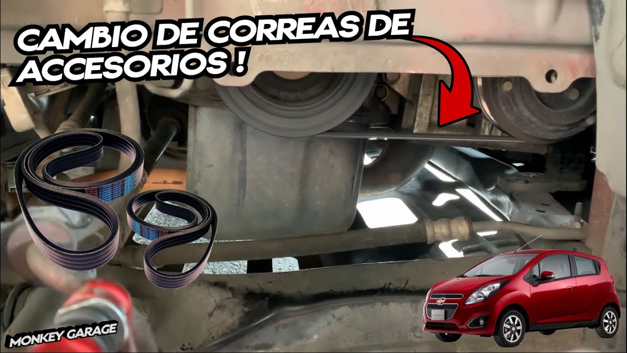 Cambio de correas de accesorios Chevrolet Spark Gt o Beat