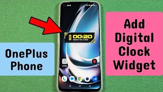 how to add Digital Clock Widget on home screen for OnePlus Phone - Android App screenshot 3