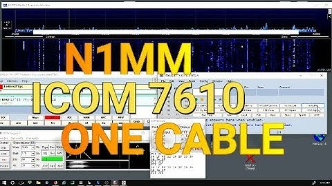 Icom 7610 N1MM One Cable RTTY FSK CW - How To