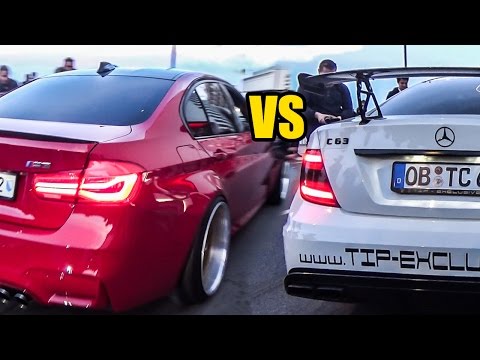 BMW M3 VS Mercedes C63 AMG - SOUND BATTLE!