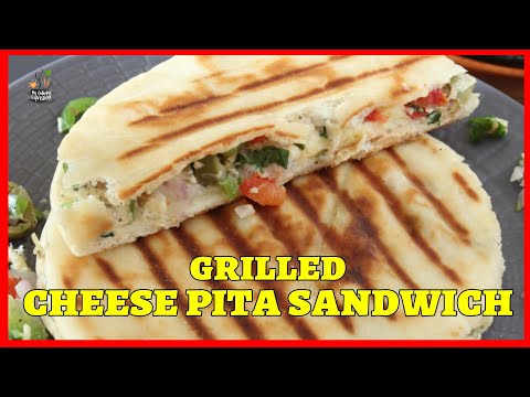 Grilled Cheese Pita Sandwich | Khubz Cheese Sandwich Recipe | How to make Grilled Cheese Sandwich