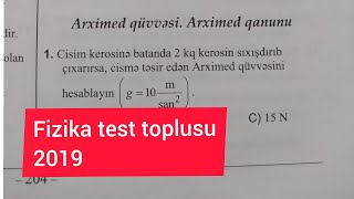 Arximed qüvvəsi. Arximed qanunu