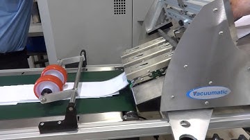 Friction feeder - Vacuumatic TCF - Inline - Counting Z Folded Sheets with credit card attached Pt 2