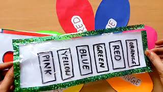 colors name tlm / tlm for primary school / tlm kaise banaye / preschool tlm / colours name project