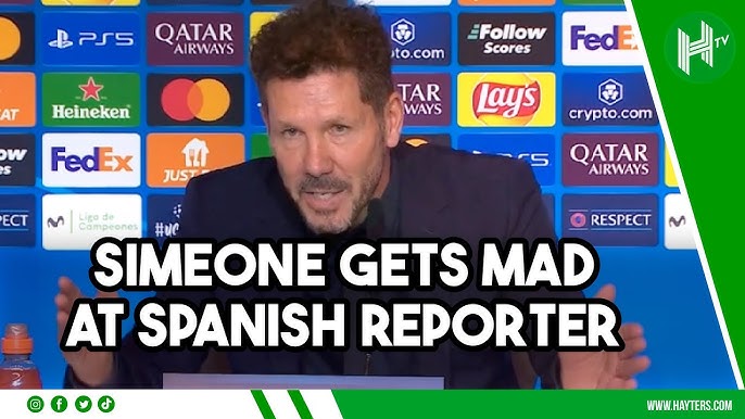 Simeone threatens to LOSE IT with reporter over Alvarez penalty controversy