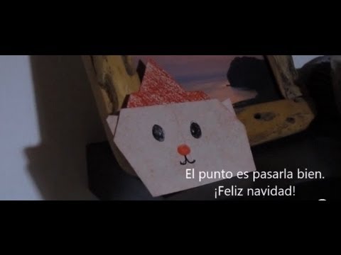 Hacer un oso navideño de Papel Origami Papiroflexia - YouTube