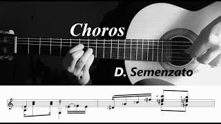 PDF Sample Choros - Domingo Semenzato guitar tab & chords by Hakan İzzet Mola.