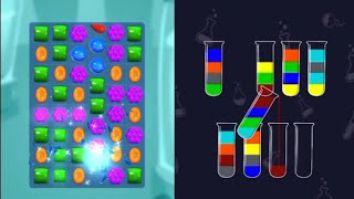 🍬 Candy Crush Saga VS Water Sort Puzzle 🧪 | Most Addictive Puzzle Game? #fusebox #shorts screenshot 5