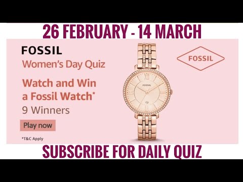 Amazon Womens Day Quiz Answers Today 