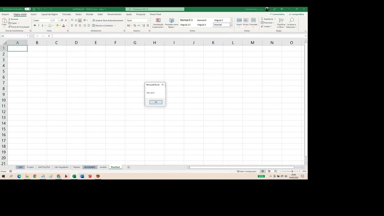 Environ VBA Erro de compilação é impossível localizar o projeto ou