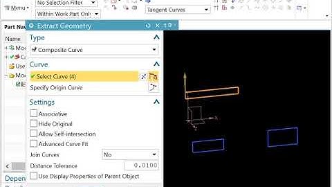 NX CAD - How to Extract Curve to a new position, using Extract Geometry Command