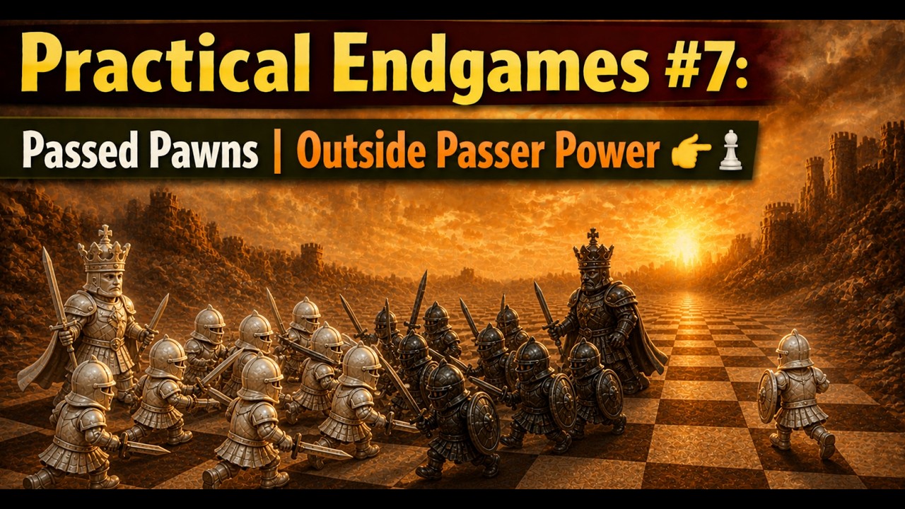 Practical Endgames #7: Passed Pawns | Outside Passer Power 👉♟️ - YouTube