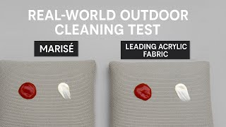 Bloom Marisé Vs Leading Acrylic Fabric Real-World Outdoor Cleaning Test