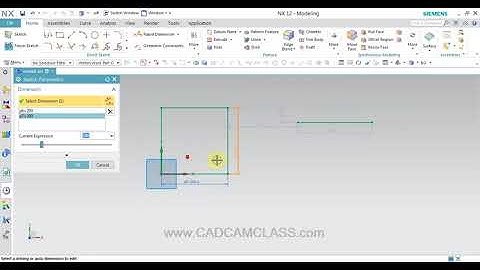 NX   EDIT SKETCH PARAMETERS COMMAND IN NX