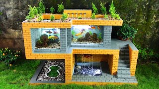 Build a beautiful modern villa for fish