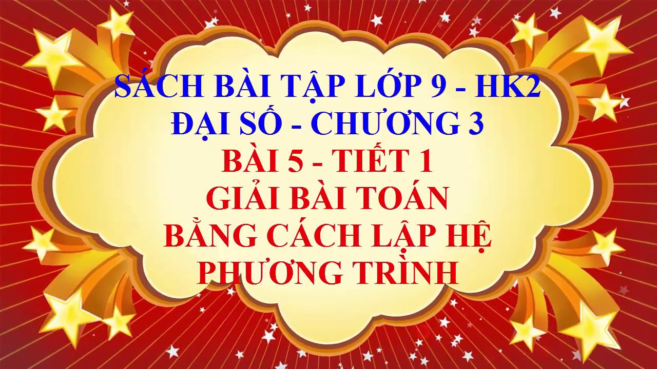 Toán học lớp 9 - SBT - Chương 3 - Bài 5 - Giải bài... - youtube