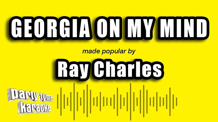 Georgia on My Mind Karaoke version - Karaoke performance video thumbnail