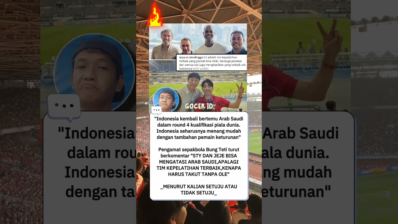 TIMNAS BISA KALAHKAN ARAB SAUDI❓BUNG TETI:GAK USAH TAKUT TANPA OLE❗