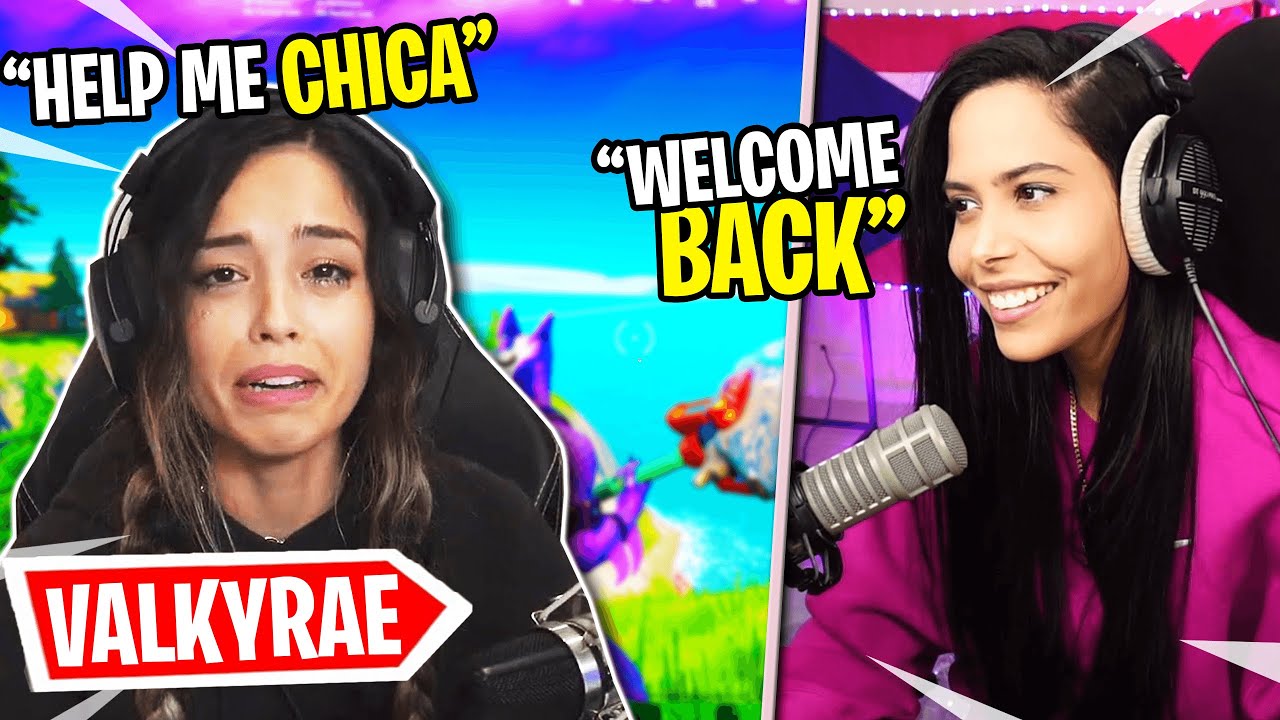 Valkyrae Returns to Fortnite (Battle Royale) Chica