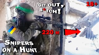 Ruthless hunting by Ukrainian snipers! Defense of Bakhmut