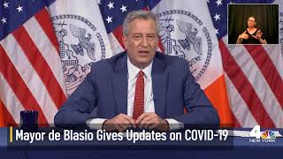 NYC Mayor De Blasio Updates on Coronavirus Response